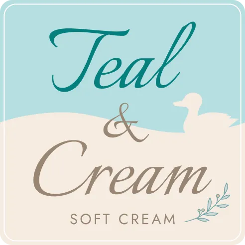 Teal & Cream